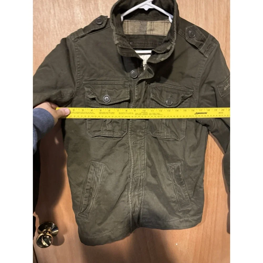 Abercrombie & Fitch Vintage Y2K Elk Lake Jacket XL Wool Flannel Lined Kids